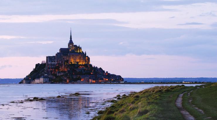 deluxe motor coach Guided sightseeing and select entrance fees Paris the romance, the splendor, the ooh la la Normandy s vibrant, artsy port cities The Rouen Cathedral that inspired Monet The