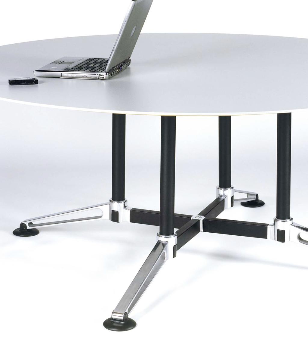 includes a four-star multi-leg base for round, square
