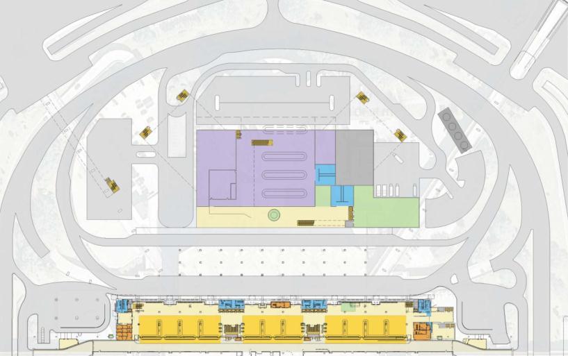 Master Plan Phase III: Expansion Customs and Baggage Claim Level CBP Offices CBP Offices MEP (Central Plant) Cooling Towers International Quad Lot CBP