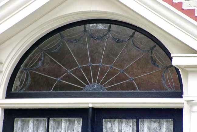 glass fanlight Colonial Revival
