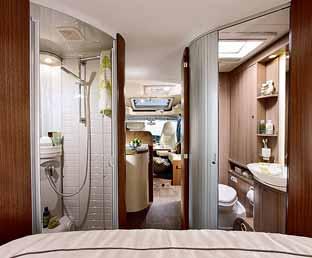 In addition to the separate shower, it also offers plenty of storage space and freedom to move