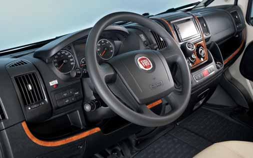 72 Fiat Chassis CHASSIS Spaciousness The cab offers a lot of freedom to move around and comfortable access to the living area.