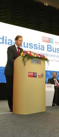 India-Russia Business Forum: New activities in Trade & Economic Cooperation Moderator: Mr. Alok Kumar, Group Chairman Akis Tech Ltd; Present were - Mr.