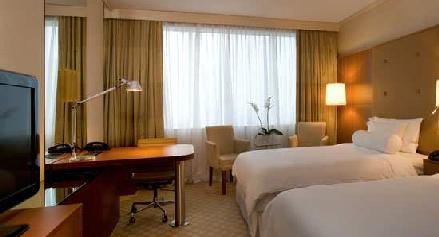 The quiet rooms at the Westin come with a minibar and a laptop safe.