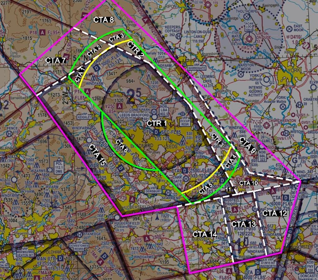 Figure 14. Airspace (outlined in red) That Could be Delegated to the RAF when LBA is Using Runway 32, if required. 1.1.17 Sherburn-in-Elmet and Leeds East Airports Sherburn-in-Elmet Aerodrome is the home of the Sherburn Aero Club, a large flying club and flying training school.