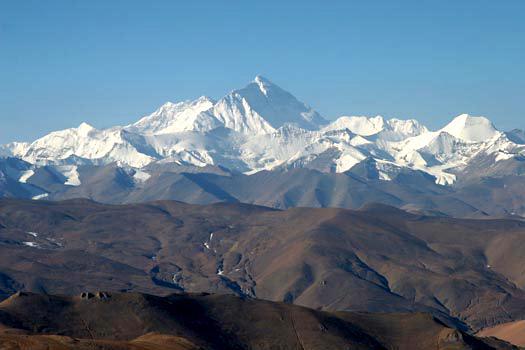 Mt. Everest lies on the Nepal Tibet border.