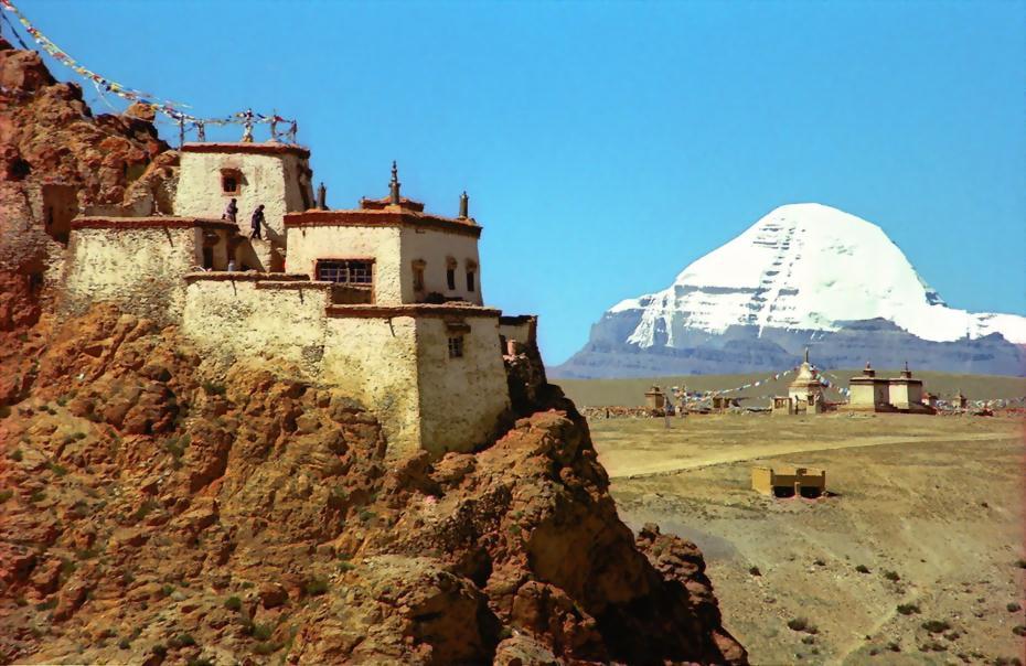Mt. Kailash in northern Tibet is treated as sacred by four Religions.