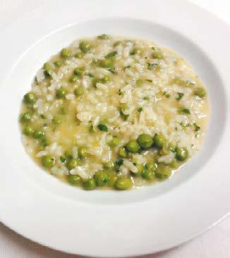 Risi e bisi Ingredients: 1 kg of fresh peas with their pods; 1 large bunch of parsley; 2 fresh baby onions; 50 g of pancetta, or bacon, in one piece; 60 g of butter; 2 tablespoons of extra-virgin