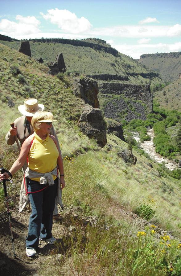 Visiting the Whychus-Deschutes Proposed Wilderness Scout Camp Trail (3-mile loop) This challenging trail meanders toward the rim of the Deschutes River Canyon, then heads steeply down to the river.