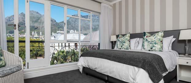 Cape Town Hollow offers stylish and serene accommodation in 56 en-suite, airconditioned rooms with Juliet