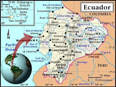 The environment in all four regions of Ecuador has been affected in various ways by