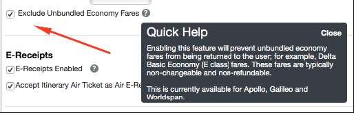 11- What is the pricing format to exclude Basic Economy fares from the price quote?