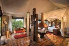 compromise on comfort. Zarafa has 4 tented suites and a private 2 bedroom villa called The Dhow Suites.