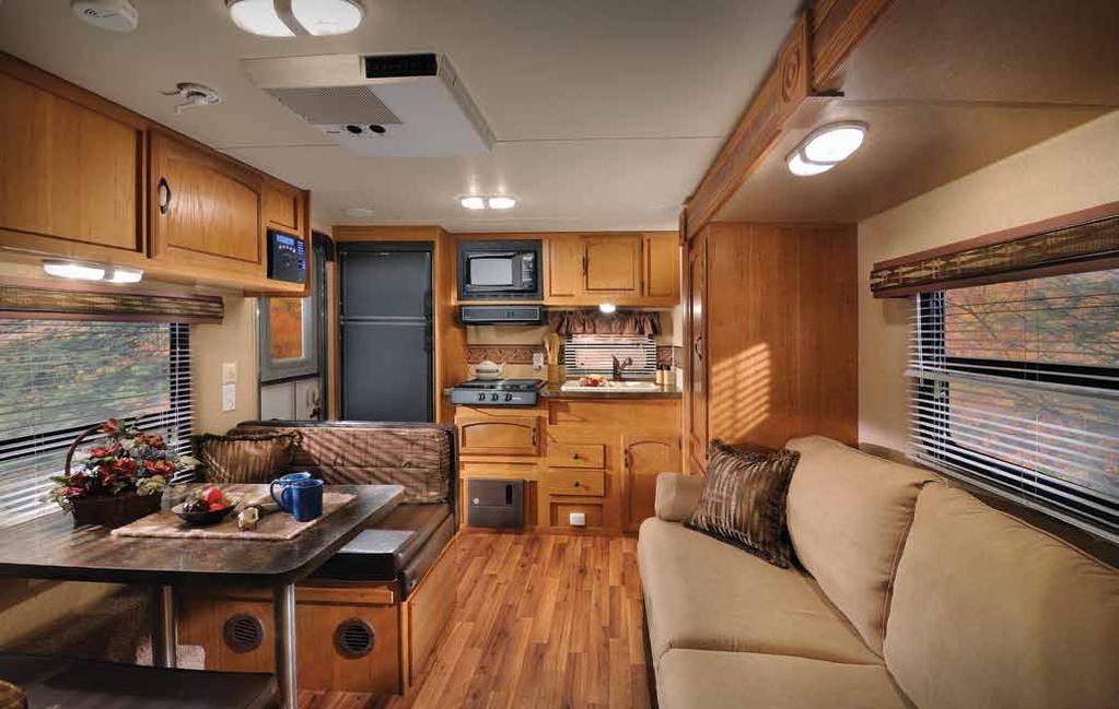 Designed to deliver the roominess and ride of much larger units, our 18 to 30 foot RV s compromise absolutely nothing in comfort, amenities or style.