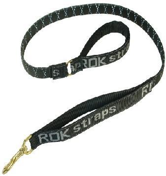 near the neck to short leash your dog, aid in heeling, etc.