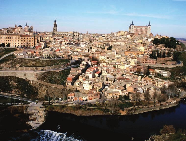 Influenced by the Arabs, Christians and Jews that lived in peace here through the Middle Ages, Toledo s landmarks have changed little since, showcasing a unique blend of the three cultures.