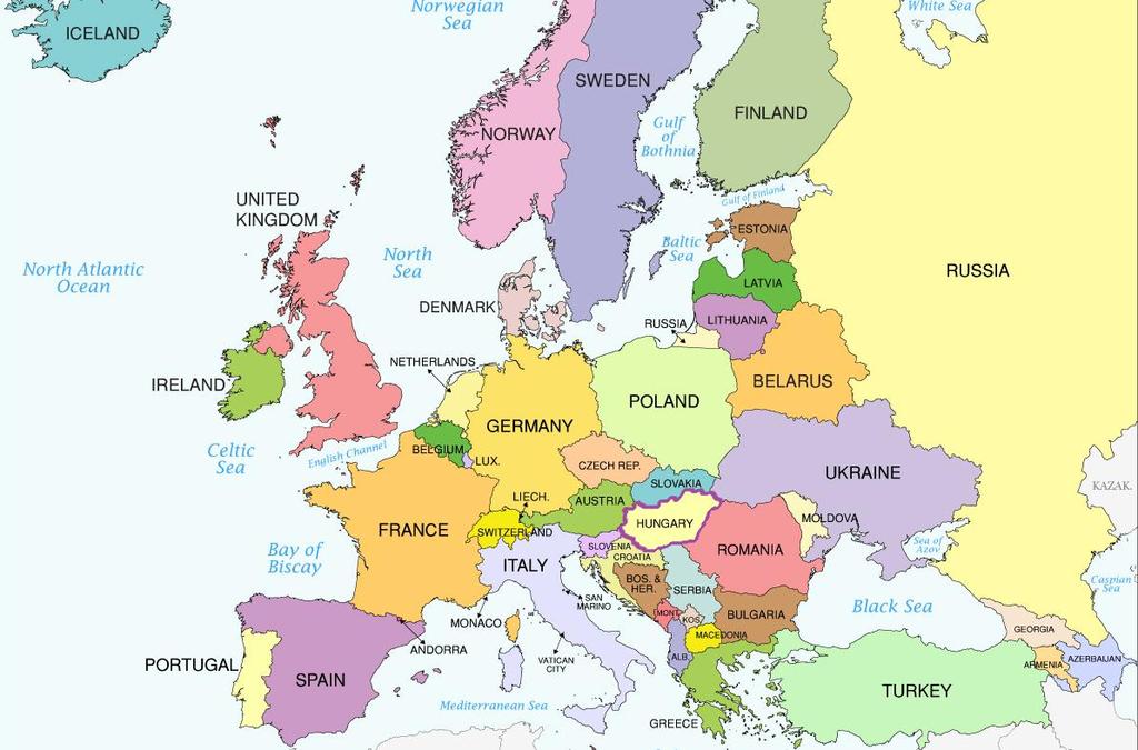 Map of Europe - Location of Hungary Hungary is a landlocked country in Central Europe, and is situated in the Carpathian Basin