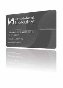 loyalty programmes With the Swiss-Belhotel Executive Card (SBEC) you can look forward to a whole host of savings and VIP services in Swiss-Belhotel International Hotels and Resorts.