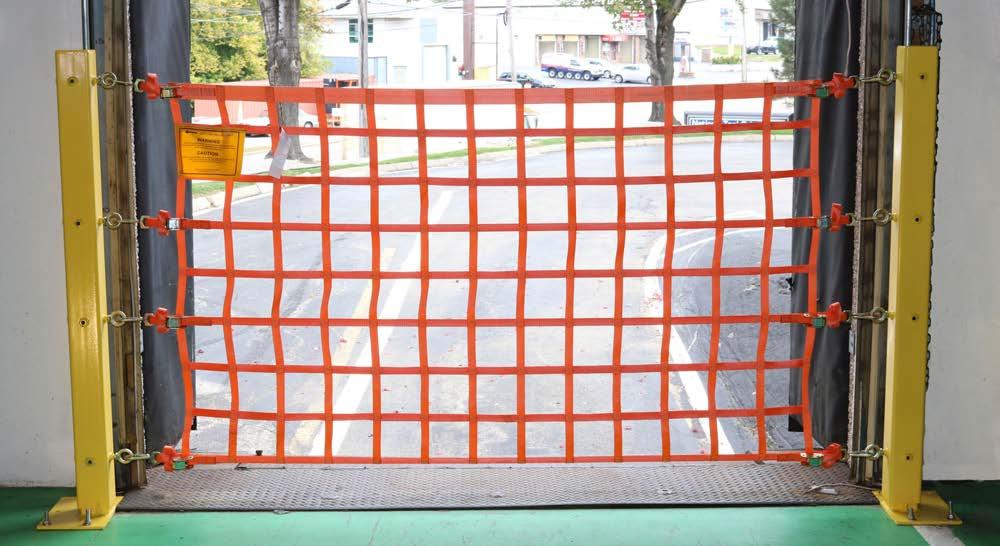 Loading Dock Safety Nets Post Mounted Kits Bollards provide anchor points capable of bringing a forklift to a
