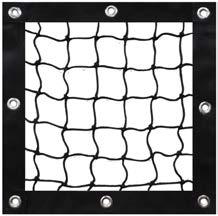 safety barrier net. See pg. 4 for information on webbing.