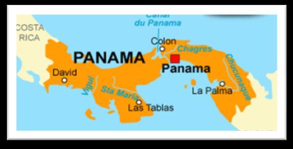 Panama, «the crossroads of the world» Panama is a narrow bridge between North and South America, at the bottom south of Central America. It shares its borders with Colombia and Costa Rica.