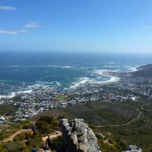 At the top you are rewarded with the most spectacular views of Camps Bay and views of Table Mountain all the way to the Cable Car station and Signal Hill.