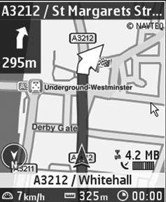 Mape 55 Navigacija do odredišta Mape možete da nadogradite na potpuni sistem za navigaciju koji ćete da koristite tokom vožnje ili šetnje.