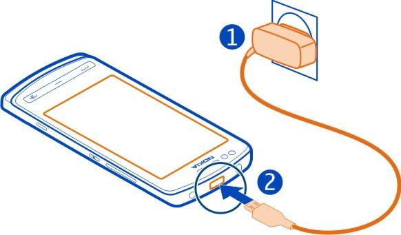 12 Prvi koraci Punjenje baterije preko USB kabla Baterija uređaja je prazna, a vi nemate punjač?