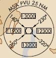 This information shows the PVU VOR/DME as the center point and gives MSA within 25 NM.