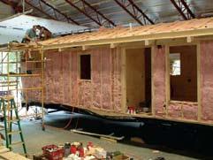 Our cabins are classified as Recreational Park Trailers, the entire cabin structure arrives on a four axle frame.