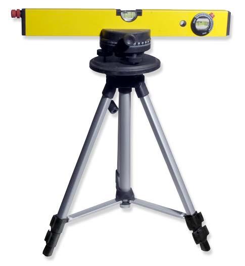 3 PC. LASER LEVEL & TRIPOD This is a 3 piece laser level unit in a handy carrying case that ll go with you securely on any job and can be used indoors or outdoors.