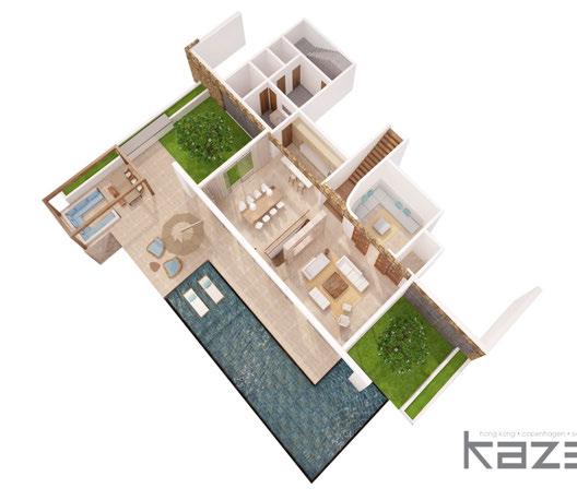 Typical Villa Layout Type 1A Plot area 1,228 m 2 / Built up area 476 m 2 / Garden area 752m 2 Ground floor Dining room