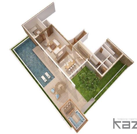Typical Villa Layout Type 2A Plot area 1,251 m2 / Built up area 471.60 m2 / Garden area 779.