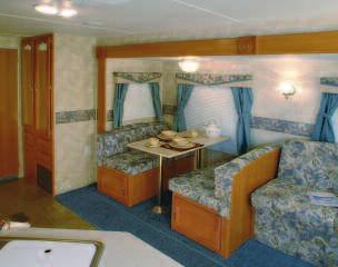 great Panoramic view. Cabinet and storage space are an optimum in every Puma Fifth Wheel.