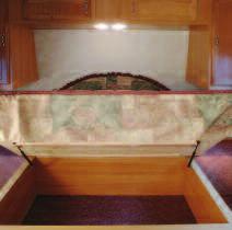 Extra Puma storage under the beds allows for out-of-sight storage and maximum utilization of space.