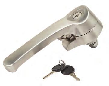 Handles are a zinc die-cast construction with a textured powder coat finish to provide durability and corrosion resistance. key-lock and padlockable hangle trigger provides secondary security.