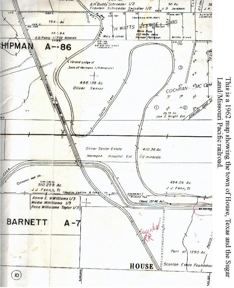 Before 1917, Eldridge abandoned the tracks between this intersection and Duke, Texas.