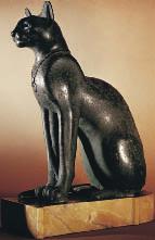 In ancient Egyptian tombs, archaeologists have found many wall paintings, carvings, and statues of cats.