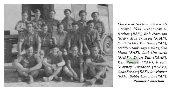 LAC Kenneth Ken RIMMER Electrician RAFVR Electricians Number : 1510447 service 1942-1945 died 21 st May 14 As a tribute to Ken we would like to publish some of his own memoires that tell a compelling