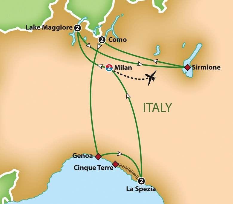 Rome and the Vatican City, $50 Mayflower Money, and much more Italy s Lake District and Riviera 11 Days,