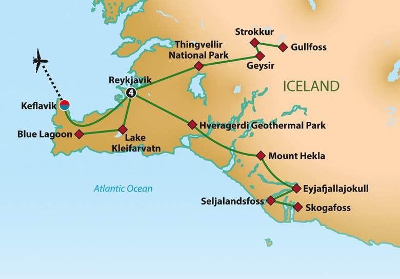 Iceland Land of Fire and Ice 6 Days, October 11 16, 2017 $2,999 pp Double, $3,398 Single **Special Northern Lights Departure** Iceland is a unique