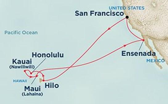 Star Princess 15 Night Hawaiian Island Cruise, plus 1 Night in Los Angeles Sailing roundtrip from Los Angeles to Ensenada, Honolulu, Maui, Kauai, and Hilo December 19, 2016 January 4, 2017 Inside
