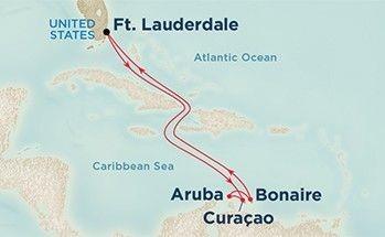 roundtrip from Ft. Lauderdale to Curacao, Aruba, and Bonaire February 11 19, 2017 Inside $1,365.00 pp Balcony $1,685.