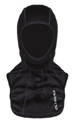 DENVER UNISEXE BALACLAVA SIZES: S - XL CAN $ 36 99 SHELL : 100% POLYESTER Windproof bonded 3 layer shell at bib. Stretch brushed back wicking knit at top of head. Large face opening.