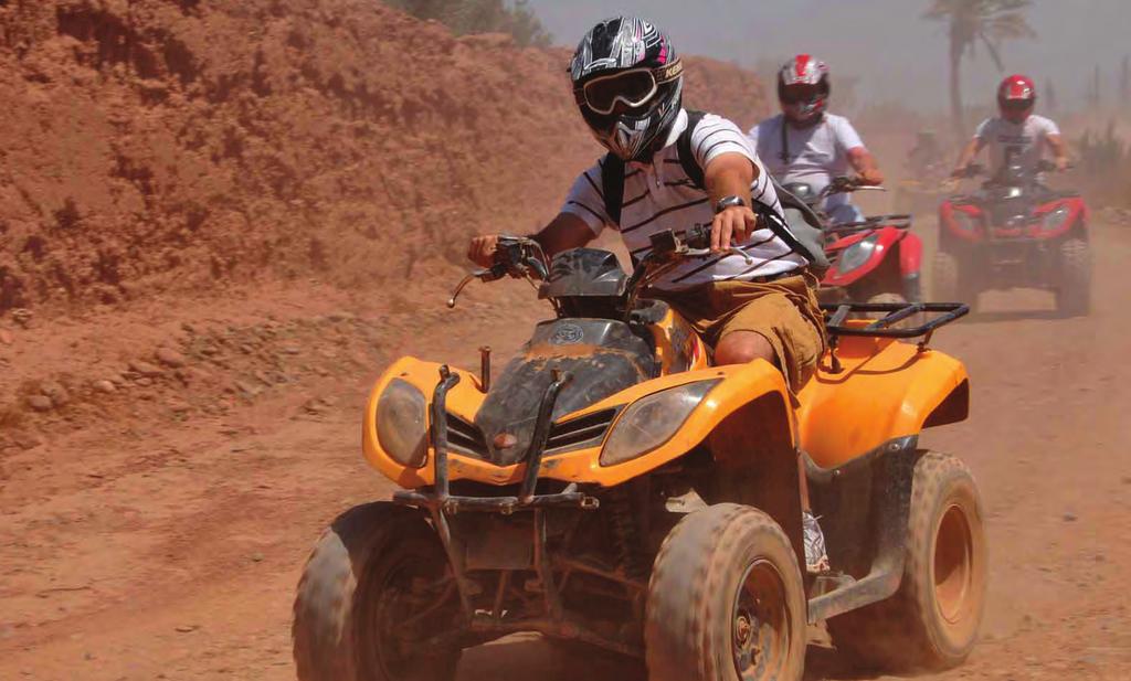 ATV Adventure in Agadir ADRENALINE PUMPING Starts: 08:15 Duration: 3.45 hours Speed your way over rugged terrain in a thrilling quad bike adventure that will leave you wanting more!