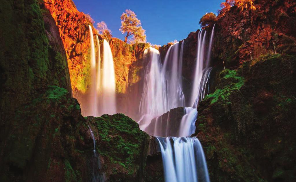 The Ouzoud waterfalls - private MOROCCO S NATURAL WONDERS Starts: 07:10 Duration: 11 hours Discover one of Morocco s most spectacular natural wonders on this trip to the stunning Ouzoud Waterfalls.