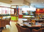 With its central location, the hotel is the ideal place to drop by for the early morning meal before starting the day.