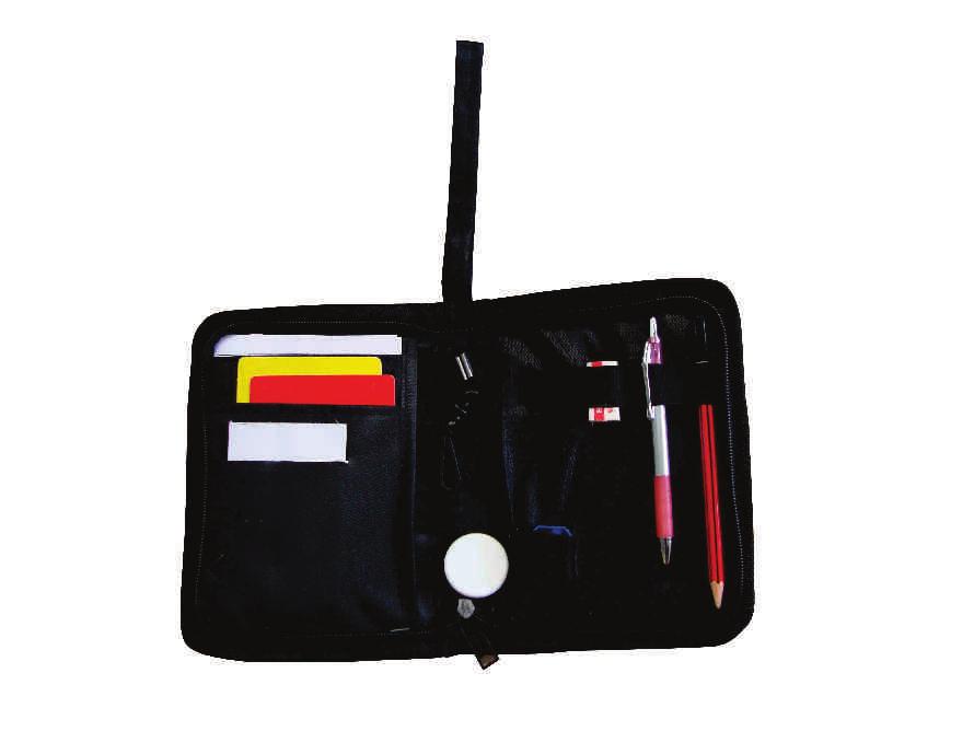 . Noetbook (8mm x 6mm).. Handy zippered pouch with wrist strap.
