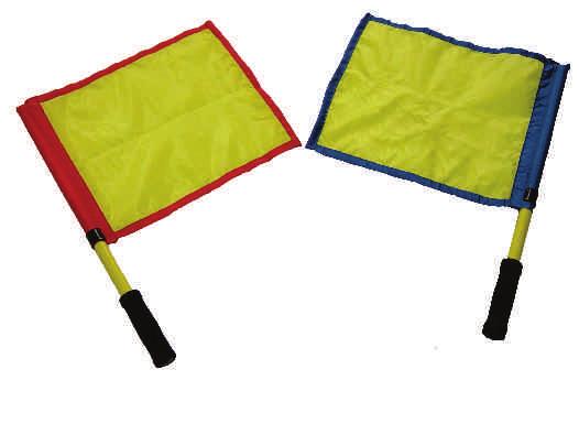 Linesman Flag Harlequin style nylon flags. Flag size is 41cm x 33cm. Handle is 49cm long.