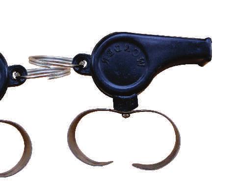 Whistles GASA-0039 Finger Loop Refree Metal Whistle Whistles